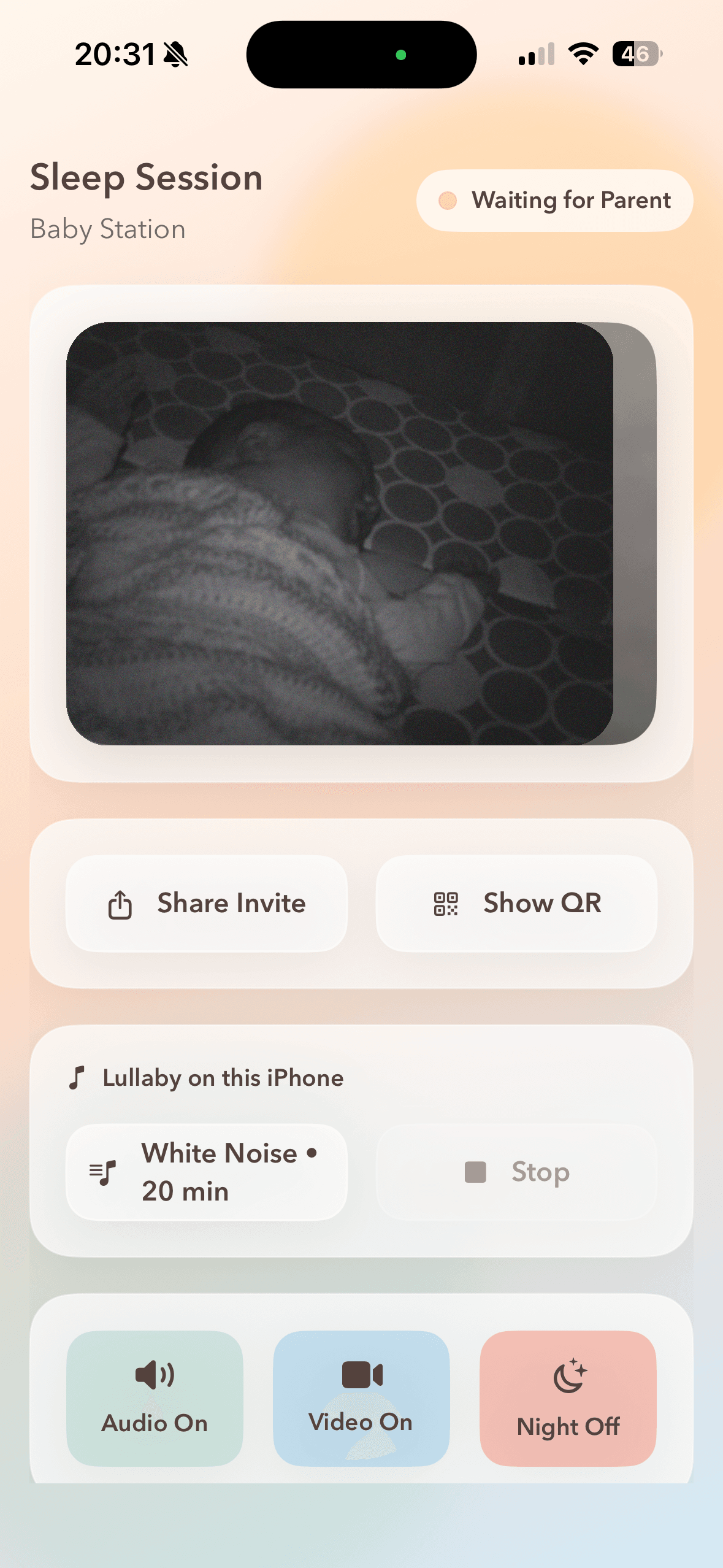 Owly live sleep session